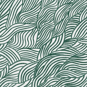 Abstract Waves- green large