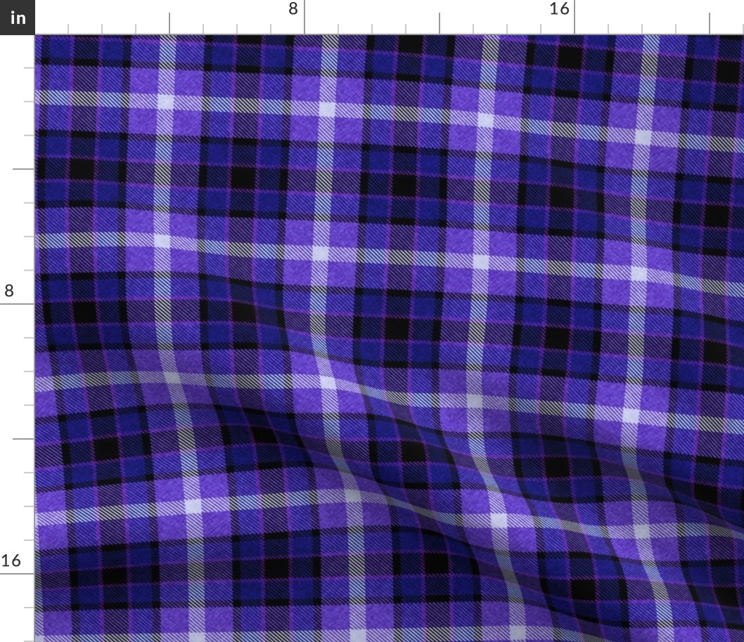 Apple Plaid Straight Set in Dark Purple Blue