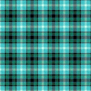 Apple Plaid Straight Set in Turquoise Blue and Green