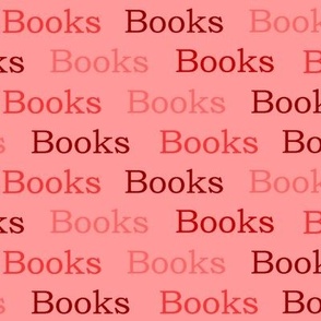 Books Words in Reds