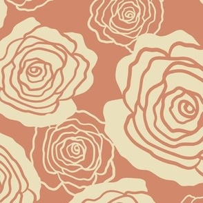 Wild Roses-Dusty Terracotta