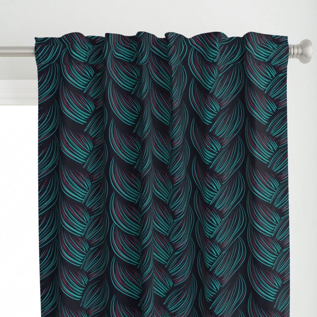 Large Scale - Braided - Aqua 