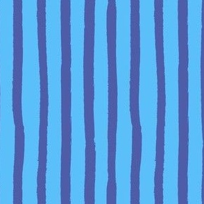 Azure and blue hand drawn stripe for my whale of a time collection - lagoon