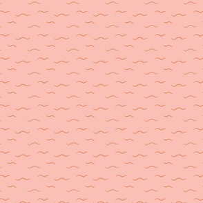 Pink and rust waves from my whale of a time collection - feeling peachy
