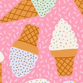 Gelato party - Pastel pink - Large scale