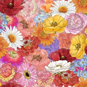 All H20 Flowers in one pattern