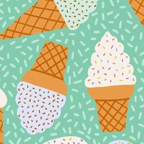 Gelato party - Pastel green - Large scale