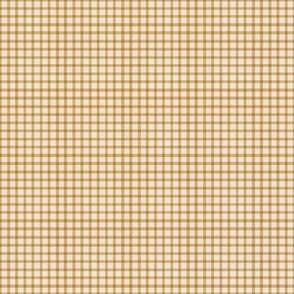 Linen Stamped Plaid Weave - Gold