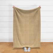 Linen Stamped Plaid Weave - Two-tone flax