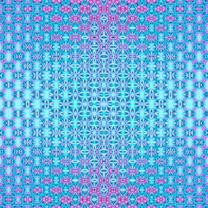 Blue, Magenta and Lavender Geometric Pattern 