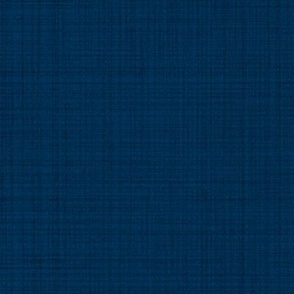 Solid deep navy blue color on a fabric texture backdrop - interwoven fibers with weaving lines