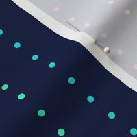Small - Dots Treat yourself - Pink Blue Green Yellow