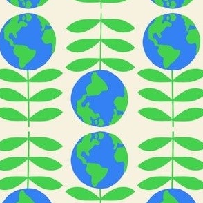 Earth Day on khaki
