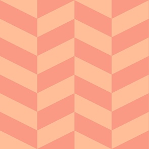 Reddish-warm-peach-pink-and-light-cute-feminine-fuzz-peach-chevron-zigzag-XL-jumbo