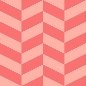 Reddish-georgia-peach-and-light-pearl-peach-chevron-zigzag-XL-jumbo