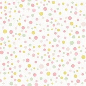 Easter pink green polka dots. Orange modern kids funny spots.