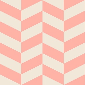 Soft-pearl-peach-and-neutral-pristine-beige-chevron-zigzag-XL-jumbo