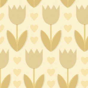 Tonal-textured-soothing-earth-tone-beige-brown-geometric-tulips-with-dots-and-stripes-XL-jumbo