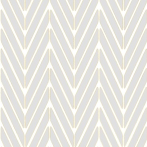 Herringbone gold with gray