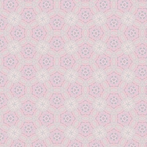 Tulipano Hexagonal Florals in Pink and Lilac