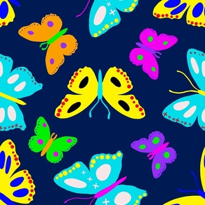 Butterflies_Navy