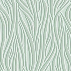 Textured and Tonal Waves in green