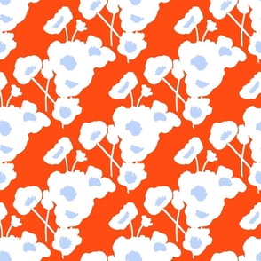 10k white baby red flwrs add fabric
