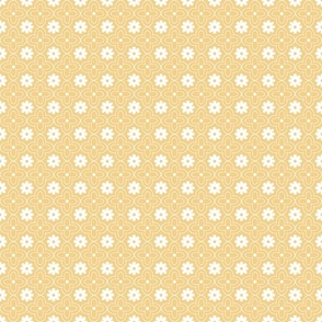 floral tile white on light gold yellow hand drawn flower outline geometric quatrefoil two color 1 one inch pastel blender kitchen wallpaper and home decor