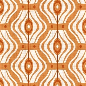 Bungalow - Mid Century Modern Geometric Orange Regular