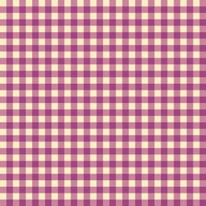 Pink and Cream Gingham