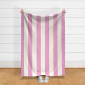 Large Cabana stripe - Lavender pink and cream white - Candy stripe - Awning stripes - nautical - Striped wallpaper - resort coastal sunbrella - tiki vertical