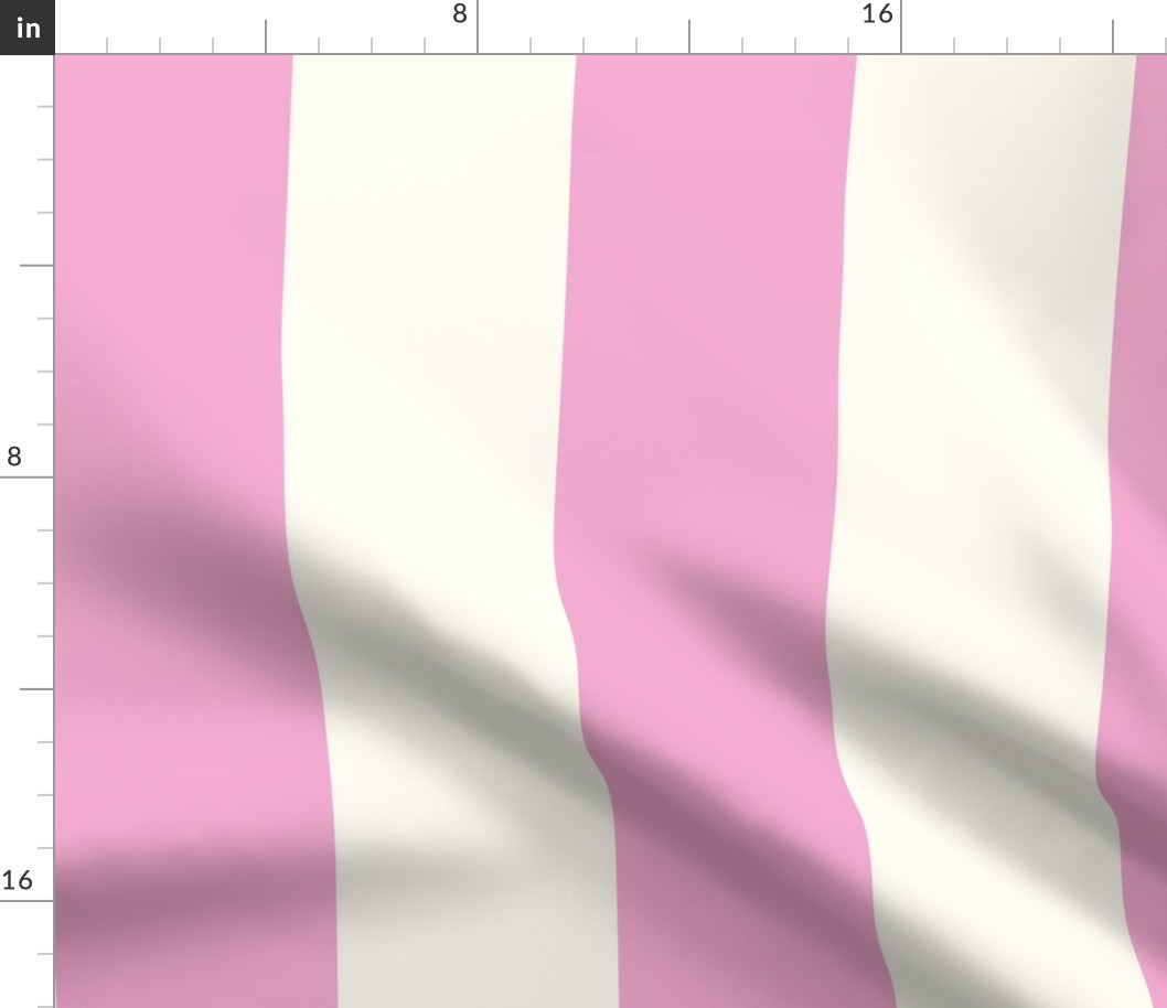 Large Cabana stripe - Lavender pink and cream white - Candy stripe - Awning stripes - nautical - Striped wallpaper - resort coastal sunbrella - tiki vertical