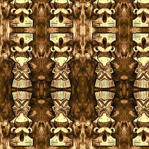 Griffy Tiki "DISTRESSED" 5.00in x 7.18in MIRRORED