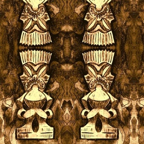Griffy Tiki "DISTRESSED" 8.4in x 12.06in MIRRORED