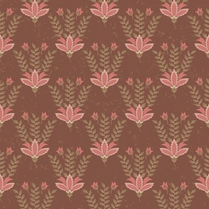 Scalloped Bouquets in Rust - Large Version