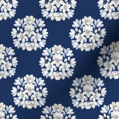 Samantha’s Flowers-04, Med, White, Cream, Light Blue on Navy, Mermaid Collection-41