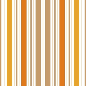 Autumn Candy Corn Stripes / Cottagecore / Halloween / Large
