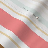 Sweet Seaside Neapolitan Ice Cream Stripes / Large