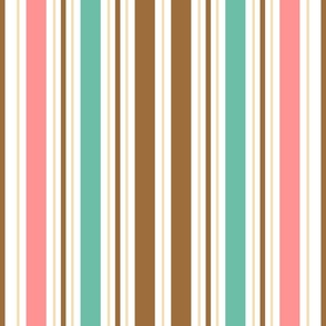 Sweet Seaside Neapolitan Ice Cream Stripes / Large