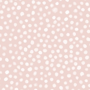L | Painted Polka Dots Snow White on Pink  - ©Lucinda Wei