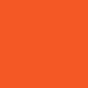 Bright Orange Red Solid Color #f45925
