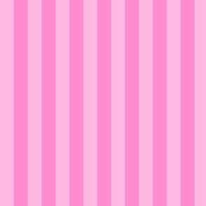 Pretty In Pink Vertical Stripes Smaller Scale