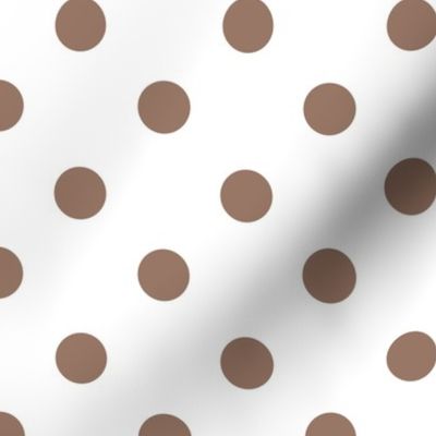 Polka Dots Coffee on White