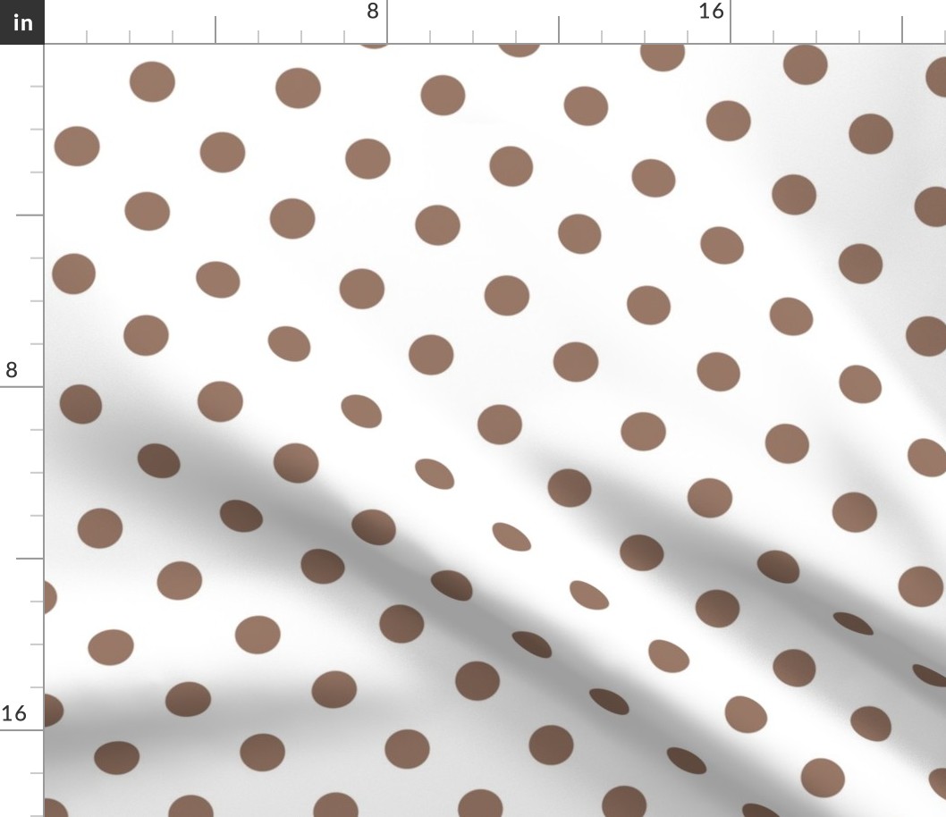 Polka Dots Coffee on White