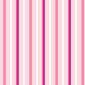 Carnival Stripe - Light Pink - Vertical