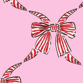Lovecore Bows in pink and red Large scale