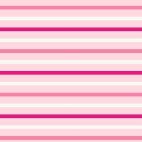 Carnival Stripe - Light Pink - Horizontal