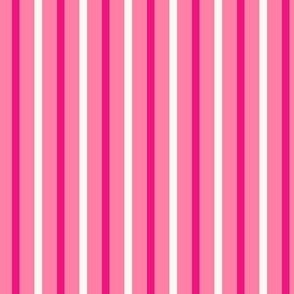 Carnival Stripe - Hot Pink - Vertical