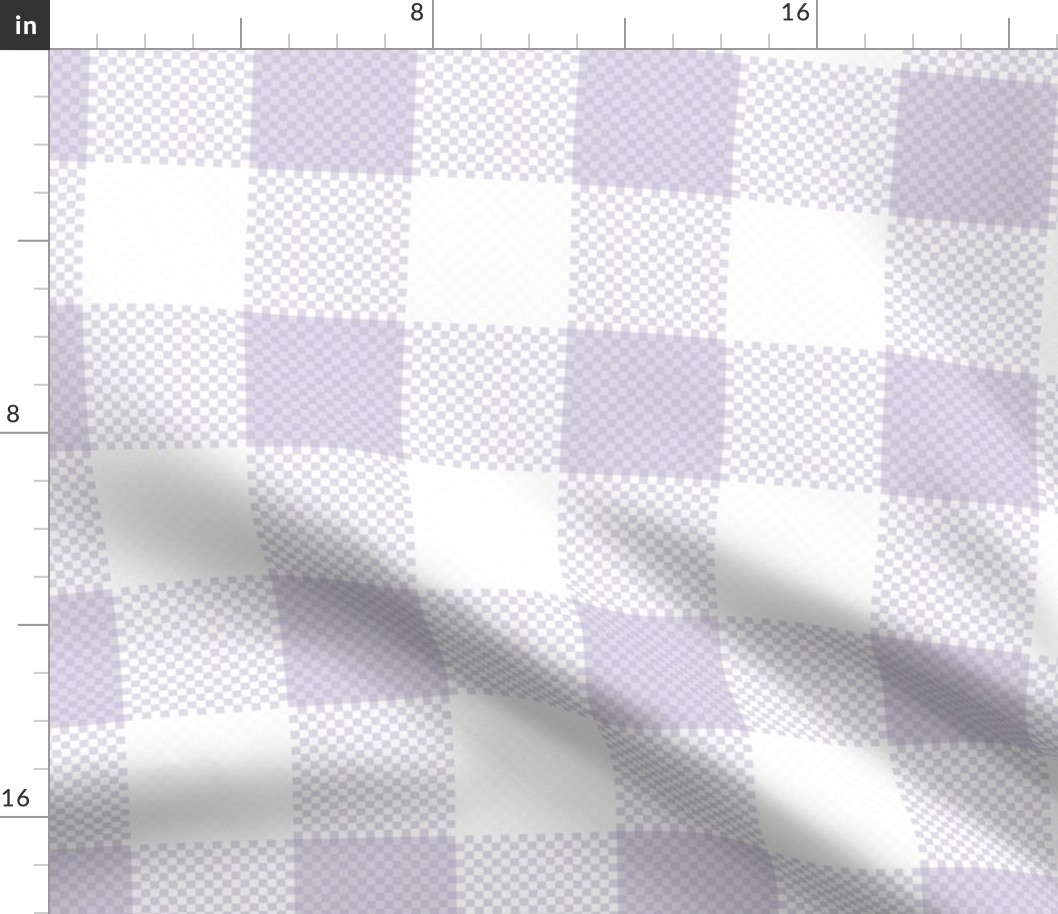 3” Gingham Check Light Purple