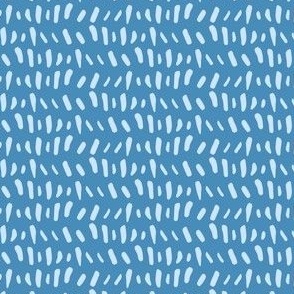 Contemporary Dashes Line Pattern (Serene Blue) - A Modern Geometric Design (Small)